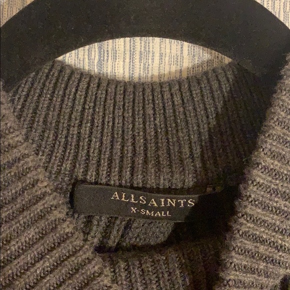 All Saints Open Back Ribbed Midi Sweater Dress - Picture 5 of 5